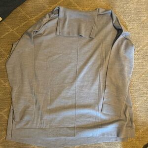 Robins egg blue merino wool turtle neck sweater